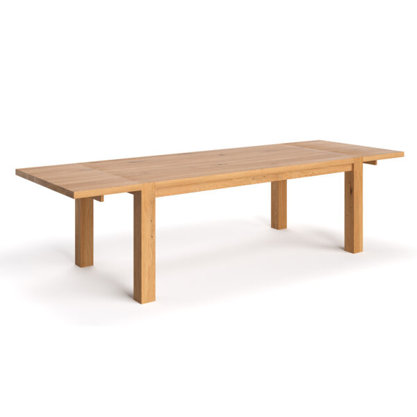 Stół Gustav z litego drewna z dostawkami