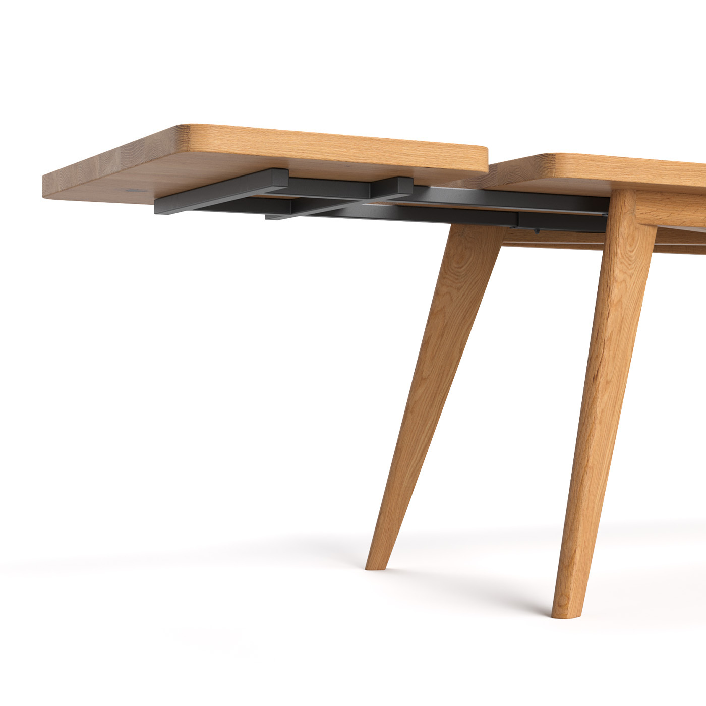 Stół Grace wykonany z litego drewna dębowego.